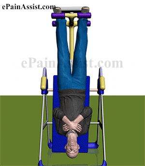 inversion therapy hanging upside down GIF by ePainAssist