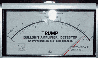 Trump Bullshit Meter GIF