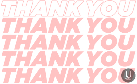 Thanks Thank You GIF by U by Kotex Brand - Find & Share on GIPHY