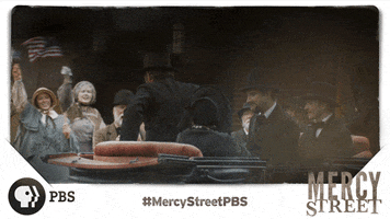 happy civil war GIF by Mercy Street PBS