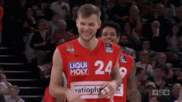Excited Ratiopharm Ulm GIF by easyCredit Basketball Bundesliga