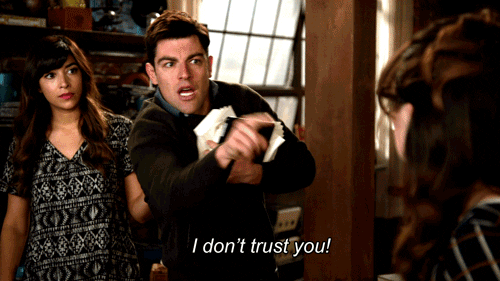 schmidt i don't trust you GIF by New Girl