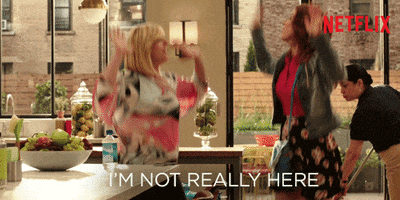 i'm not really here kimmy schmidt GIF by Unbreakable Kimmy Schmidt