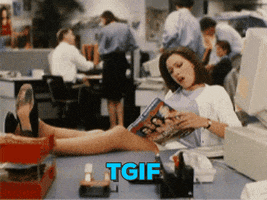 tristen tgif hardly working GIF