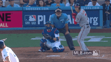 Strike Out Los Angeles Dodgers GIF by MLB