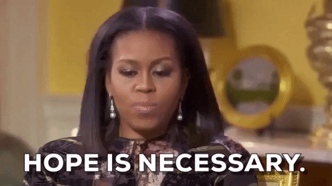 Michelle Obama Hope GIF by Obama - Find & Share on GIPHY