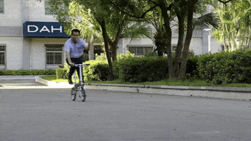folding bicycle cycling GIF