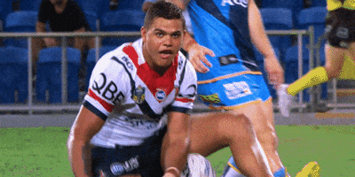 latrell mitchell celebration GIF by Sydney Roosters Football Club