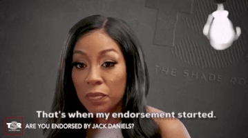 theshaderoom k michelle the shade room interrogation room that's when my endorsement started GIF