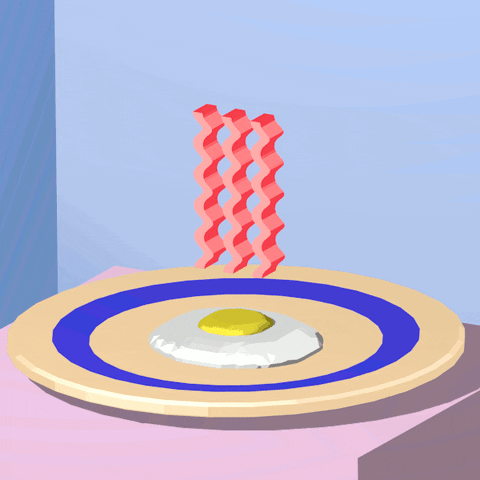 sunny side up breakfast GIF by nullbody