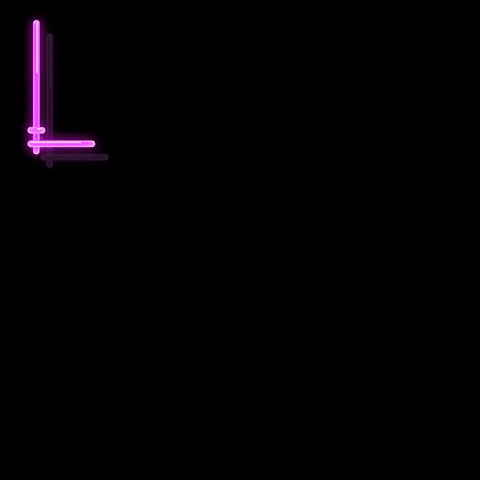 Text gif. Letters light up and flash rainbow colors like they're neon lights. TExt, “LOLOLOLOLOLOLOL”