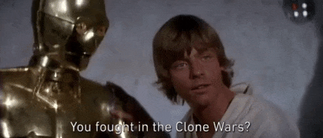 luke skywalker you fought in the clone wars GIF by Star Wars