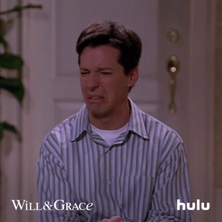 shocked will and grace GIF