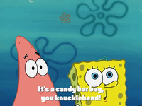 spongebob bag gif