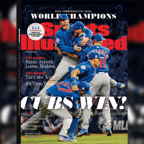 chicago cubs baseball GIF by Sports Illustrated