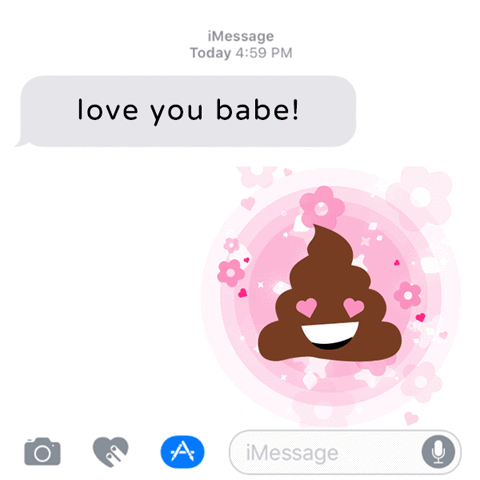 cinderlystyle love emoji poo GIF