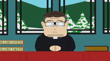priest talking GIF by South Park 