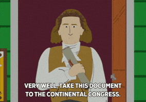 colonial times document GIF by South Park 