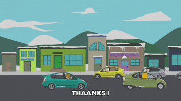 happy hybrid cars GIF by South Park 