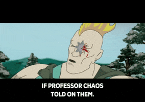 professor chaos ninja star GIF by South Park 