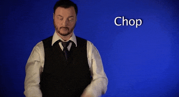 sign language chop GIF by Sign with Robert