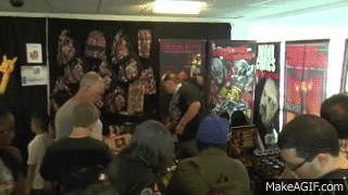 signing comic books GIF by Brimstone (The Grindhouse Radio, Hound Comics)