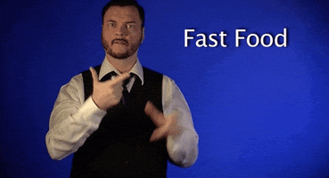fast food asl GIF by Sign with Robert