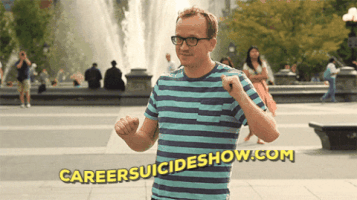 career suicide GIF by Chris Gethard
