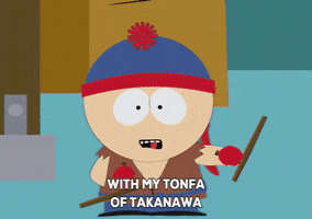 practicing stan marsh GIF by South Park 
