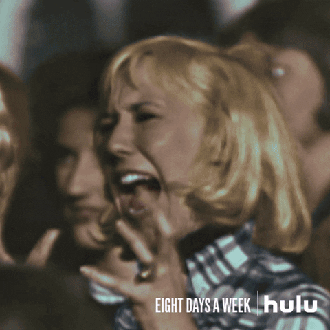 Excited The Beatles GIF by HULU - Find & Share on GIPHY