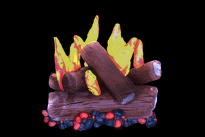 Yule Log Fire GIF by Studios 2016