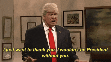 i just want to thank you donald trump GIF by Saturday Night Live
