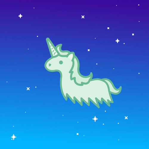 ghost unicorn GIF by 100% Soft