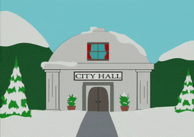 city hall snow GIF by South Park 