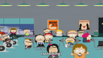 weight room gym GIF by South Park 