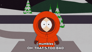 disappointed kenny mccormick GIF by South Park 