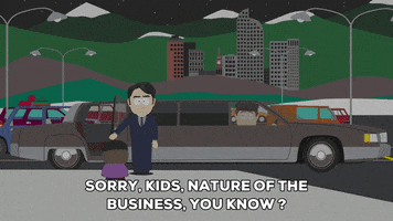 sorry limo GIF by South Park 