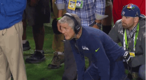 Image result for mad pete carroll  gif