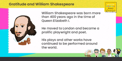 william shakespeare thank you GIF by AmazingPeopleSchools