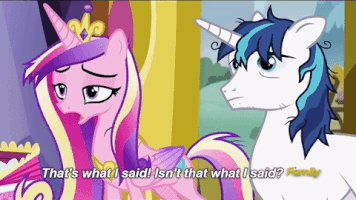 mariusioannesp mlp shining armor princess cadance a flurry of emotions GIF