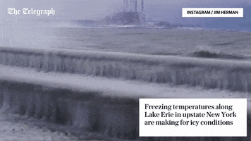 snow freezing GIF by The Telegraph