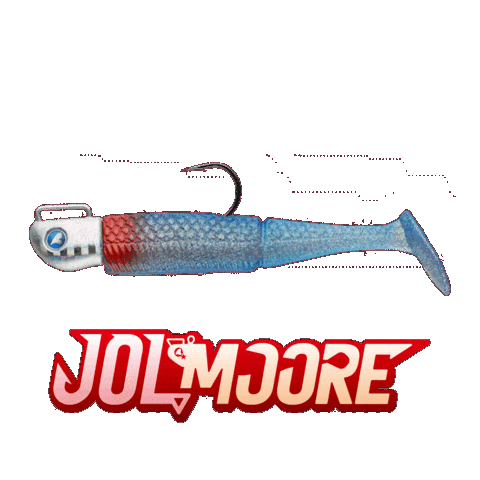 Fish Worm Sticker by BlueBlue