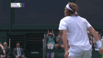 excited wave GIF by Wimbledon