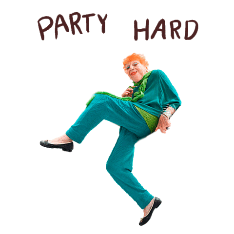 Party Granny Sticker