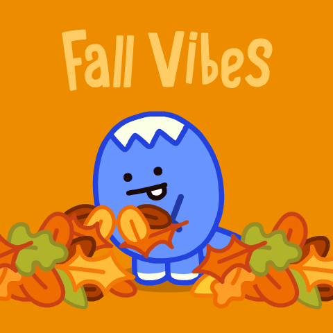 Autumn Leaves Fall GIF by DINOSALLY