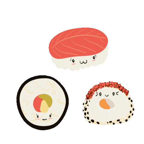 Sushi Comida Oriental Sticker