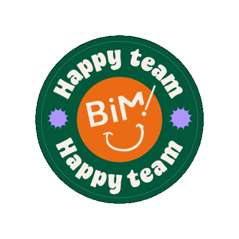 Happy Team Sticker by STUDIO BIM!
