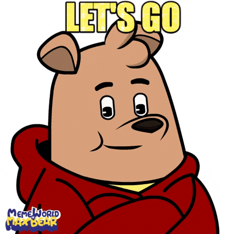 Lets Go Love GIF by Meme World of Max Bear
