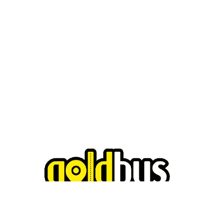 Gold Bus Sticker