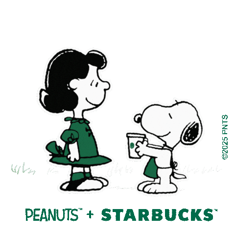 Peanuts Sticker by Starbucks APAC